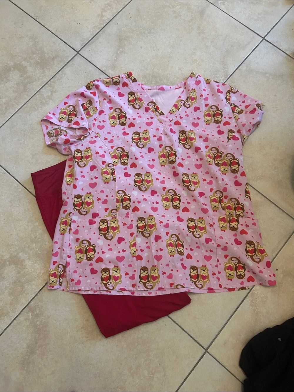 Cute scrub set